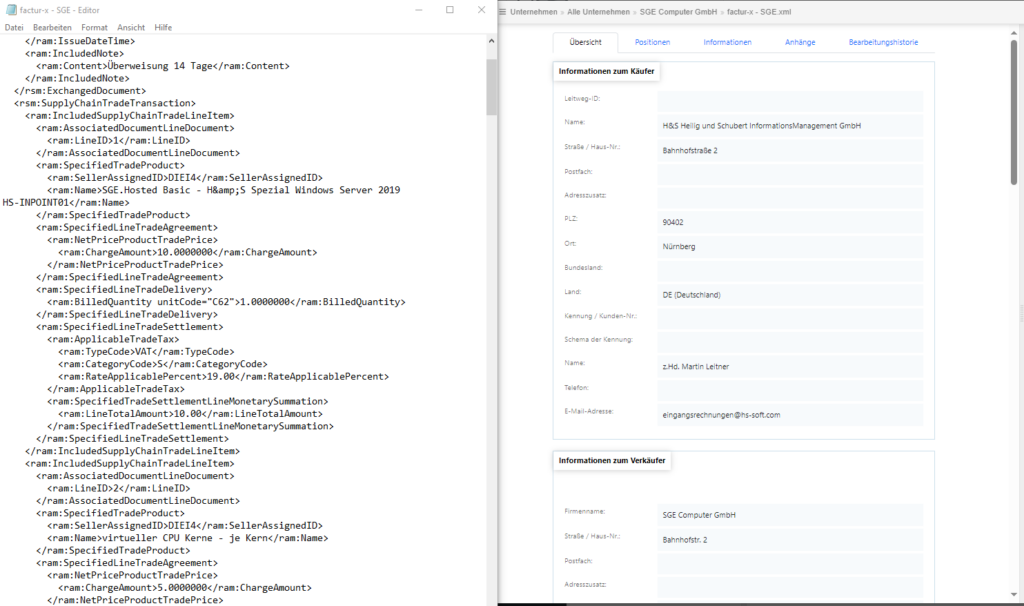 XML Rechnung